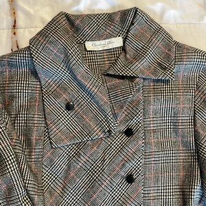 Vintage Christian Dior Sport Plaid Dress